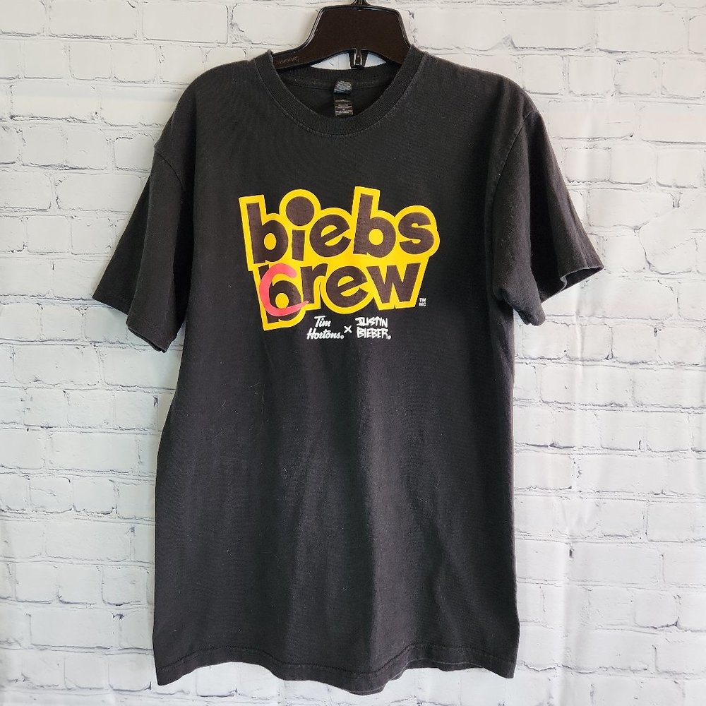 Tim Hortons Justin Bieber Crew Tee Black - Medium